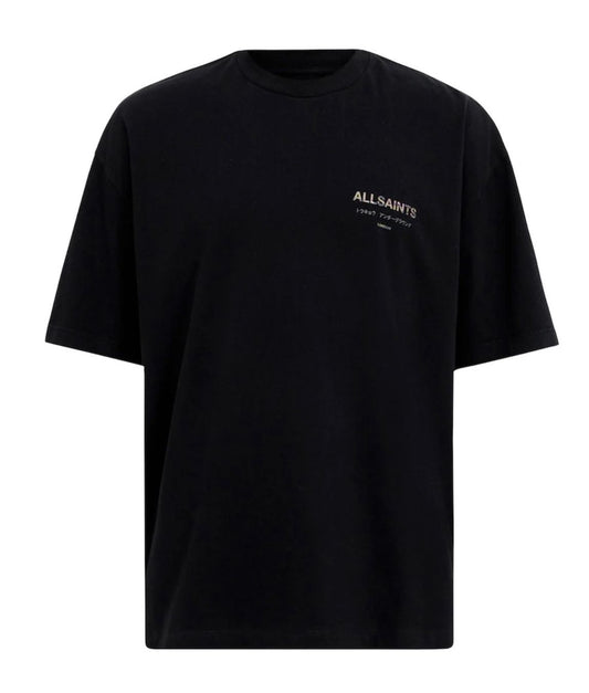AllSaints Iridescent Logo Tee – Tokyo Underground Inspired Streetwear