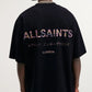 AllSaints Iridescent Logo Tee – Tokyo Underground Inspired Streetwear
